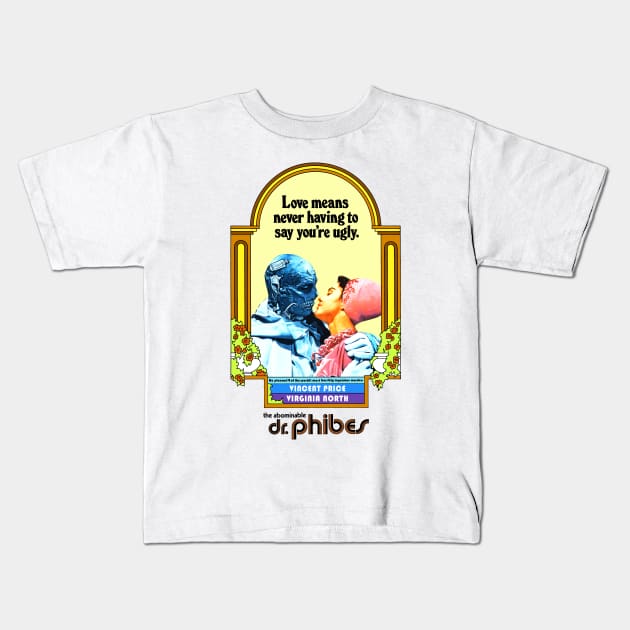 Abominable Dr. Phibes Kids T-Shirt by SpitfireImages